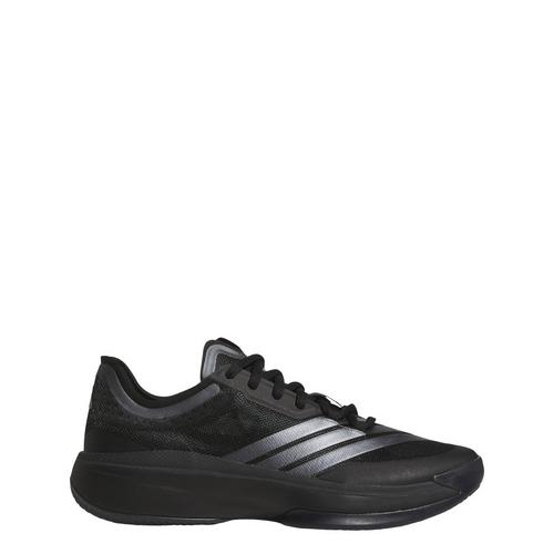 Rückansicht von adidas Adizero Select 2.0 Low Sneaker Basketballschuhe Core Black / Iron Metallic / Carbon