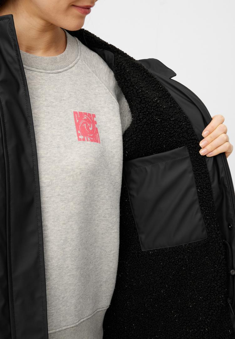 Derbe Derbe Friese Tildaholm glitter Regenmantel Damen - jet black/glitter - 0 | SportScheck