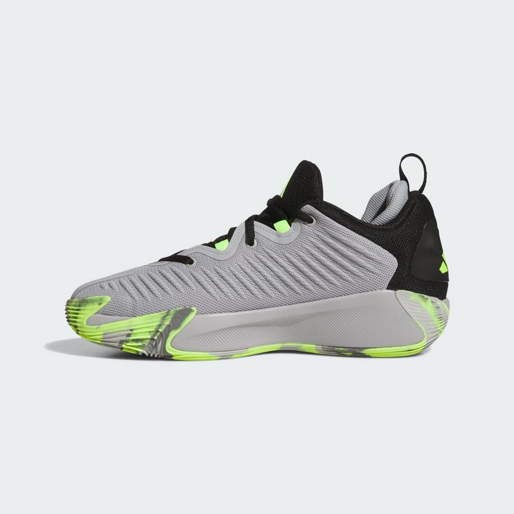 adidas adidas adidas Initiation Schuh Basketballschuhe - Grey Two / Core Black / Lucid Lemon - 5 | SportScheck