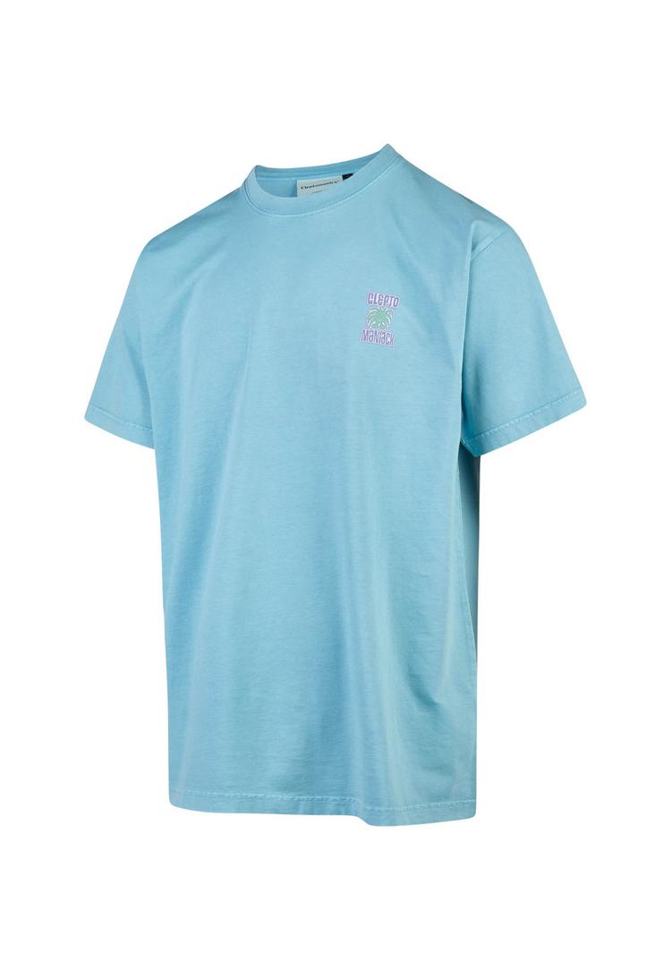 Cleptomanicx Cleptomanicx Maniacx Printshirt Herren - Milky Blue - 0 | SportScheck