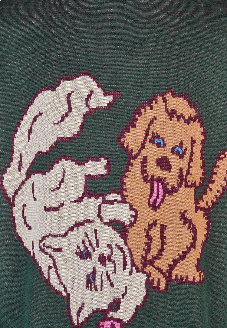 Cleptomanicx Cleptomanicx Cat & Dog Strickpullover Herren - Magical Forest - 2 | SportScheck