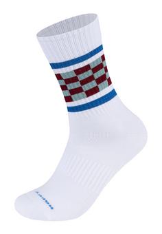Rückansicht von Happy Socks Bike, Checked Stripe and Mountain Bike Freizeitsocken Multicolor