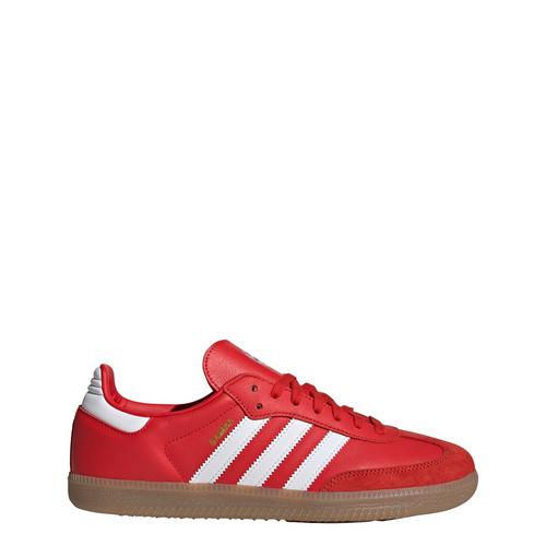 Rückansicht von adidas Samba Manchester United Schuh Fußballschuhe Red / Cloud White / Red