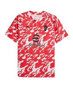 PUMA AC Mailand Warm Up Trikot Weiß Fußballtrikot Herren weiss