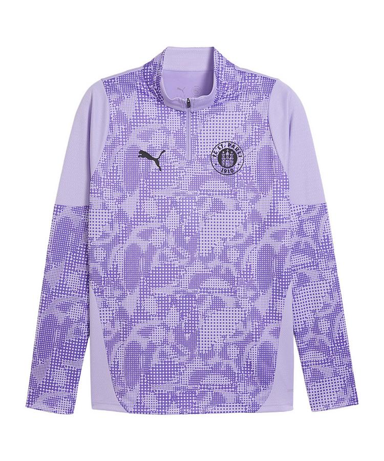 PUMA PUMA FC St. Pauli Training 1/4 Zip Sweatshirt Funktionssweatshirt Herren - lila - 0 | SportScheck