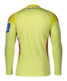 Rückansicht von adidas Hamburger SV Torwarttrikot 2025/2026 Fußballtrikot gelb