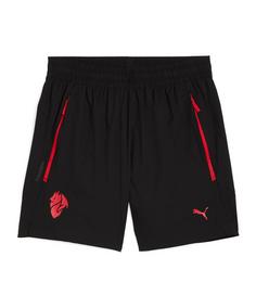 PUMA AC Mailand Pumatech Relaxed Woven Short Fußballshorts Herren schwarz