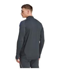 Rückansicht von adidas Olympique Lyon Competition Sweatshirt Trainingsanzug Herren grau