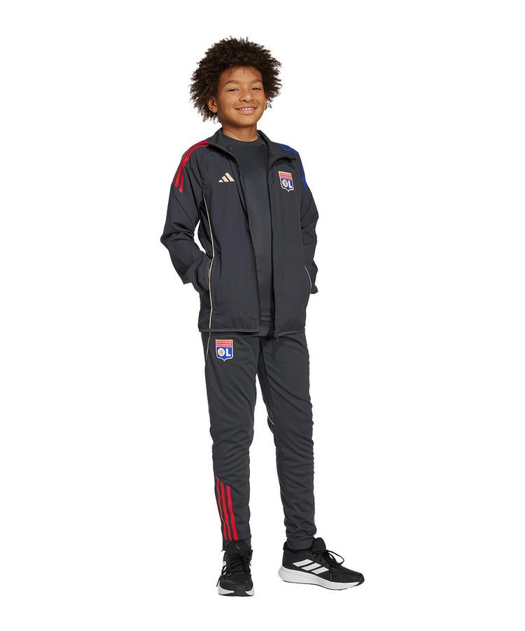 adidas adidas Olympique Lyon Pr&auml;sentationsjacke Kids Trainingsjacke Kinder - grau - 1 | SportScheck