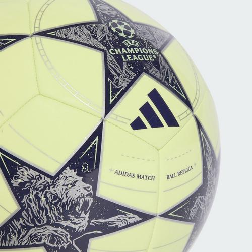 Rückansicht von adidas UCL Real Madrid Club Ball Fußball Almost Lime / Silver Metallic / Noble Ink