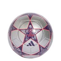 adidas UCL Club 25/26 League Stage Ball Fu&szlig;ball - Silver Metallic / Dark Purple / Turbo