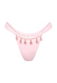 Moda Minx Selene Droplet Rouched Bikini Hose Damen - pink