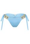 Moda Minx Boujee Tie Side Brazilian Bikini Bottom Bikini Hose Damen - Blue