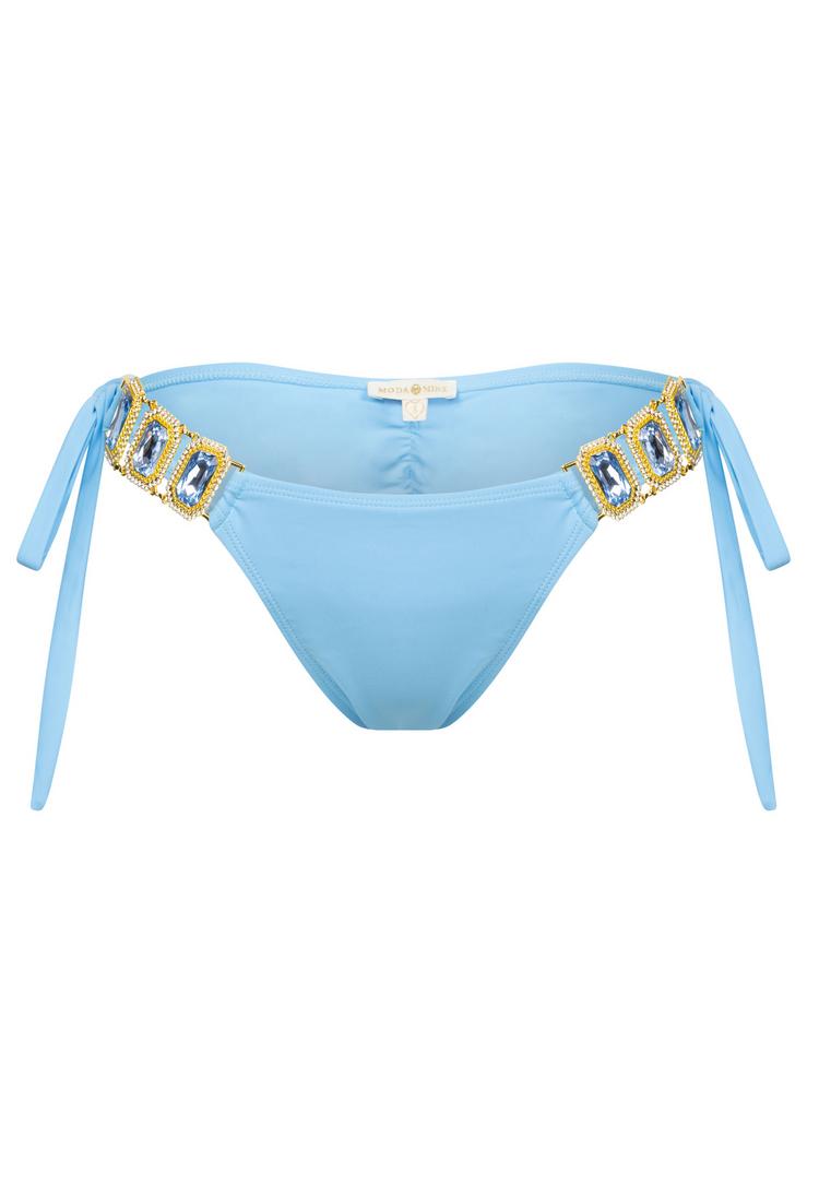 Moda Minx Moda Minx Boujee Tie Side Brazilian Bikini Bottom Bikini Hose Damen - Blue - 0 | SportScheck