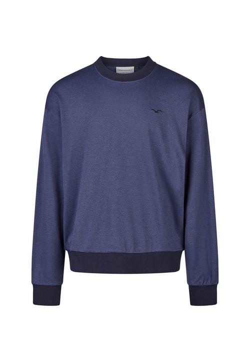 Cleptomanicx Boxy Crewneck Ligull Mini Stri Sweatshirt Herren