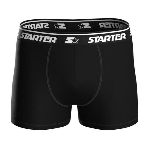 Rückansicht von Starter Boxershort Hipster Herren Schwarz