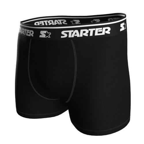 Rückansicht von Starter Boxershort Hipster Herren Schwarz