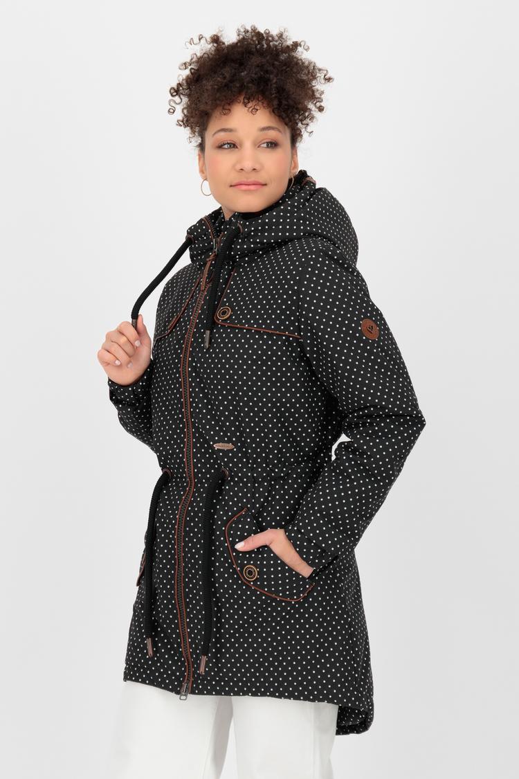 ALIFE AND KICKIN ALIFE AND KICKIN CHARLOTTE II COAT Parka Damen - black dots - 1 | SportScheck