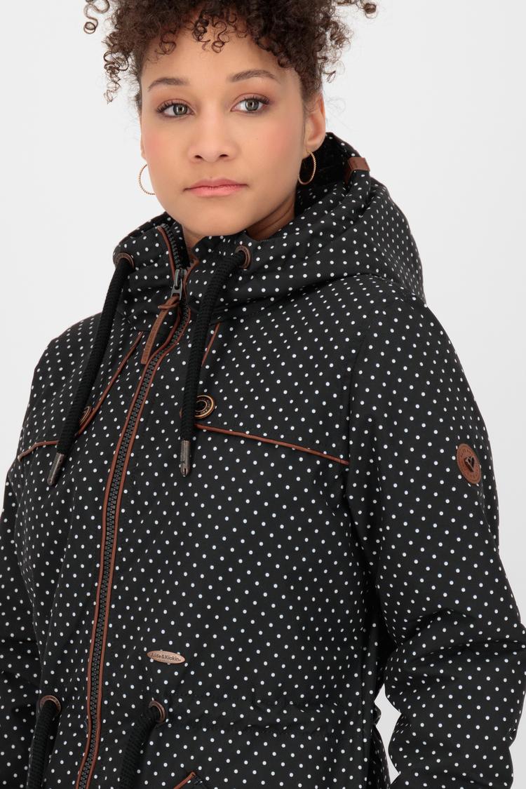 ALIFE AND KICKIN ALIFE AND KICKIN CHARLOTTE II COAT Parka Damen - black dots - 0 | SportScheck