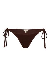 Moda Minx Scrunch Tie Side Bikini Bottom Bikini Hose Damen - Coffee