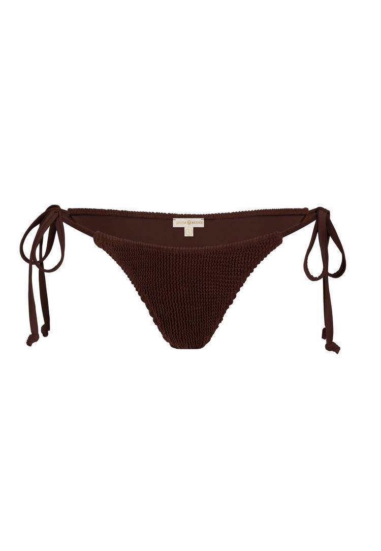 Moda Minx Moda Minx Scrunch Tie Side Bikini Bottom Bikini Hose Damen - Coffee - 0 | SportScheck
