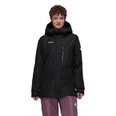 Rückansicht von Mammut Fall Line HS Hooded Hardshelljacke Damen black