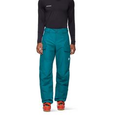 Rückansicht von Mammut Fall Line HS Skihose Herren deep teal