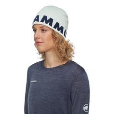 Rückansicht von Mammut Logo Beanie silver sage-marine