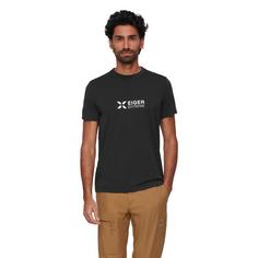 Rückansicht von Mammut Eiger Logo T-Shirt Herren black