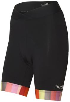 RH+ New Elite W Short Fahrradtights Damen black-rainbow rose