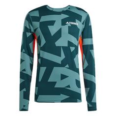 adidas Multi Synthetic langärmelige Baselayer Funktionsshirt Herren Preloved Teal