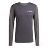 adidas Multi Synthetic lang&auml;rmliger baselayer Funktionsshirt Herren - Carbon / Grey Six
