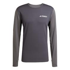adidas Multi Synthetic langärmelige Baselayer Funktionsshirt Herren Carbon / Grey Six