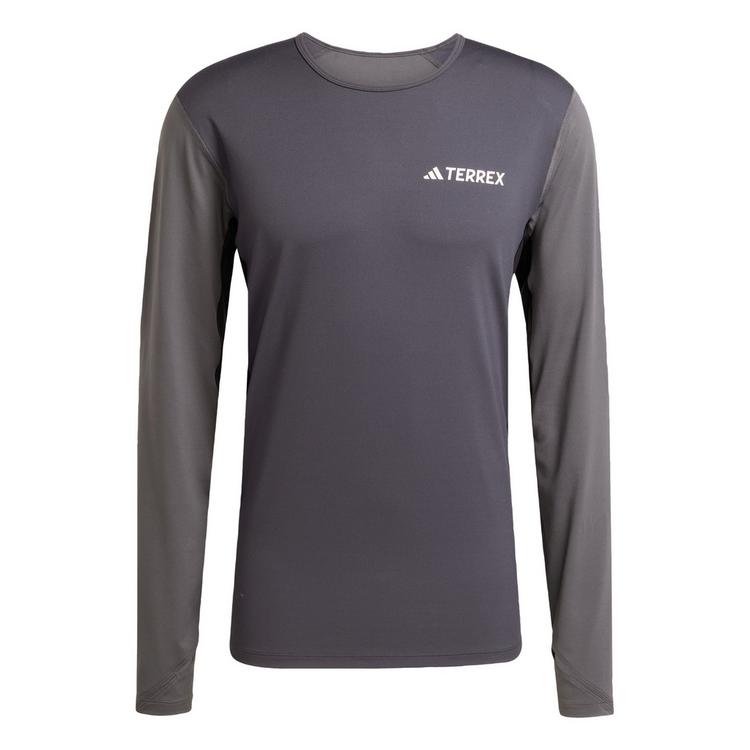 adidas adidas Multi Synthetic lang&auml;rmliger baselayer Funktionsshirt Herren - Carbon / Grey Six - 0 | SportScheck