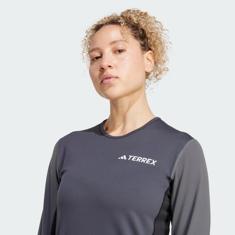 adidas adidas Multi Synthetic Baselayer, lang&auml;rmelig Funktionsshirt Damen - Carbon / Grey Six - 0 | SportScheck