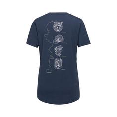Rückansicht von Mammut Mountain Eiger T-Shirt Damen marine