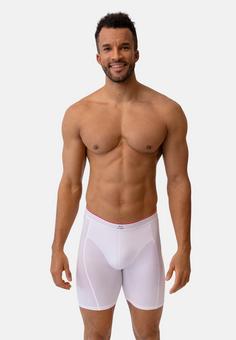 Rückansicht von DANISH ENDURANCE Bamboo Trunks Extra Long Boxershorts Herren black/grey/white