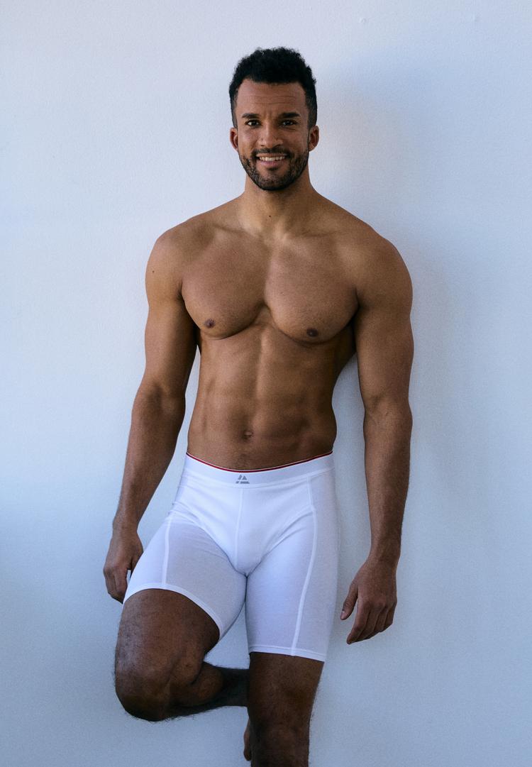 DANISH ENDURANCE DANISH ENDURANCE Bamboo Trunks Extra Long Unterhose Herren - black_red_grey_white - 0 | SportScheck