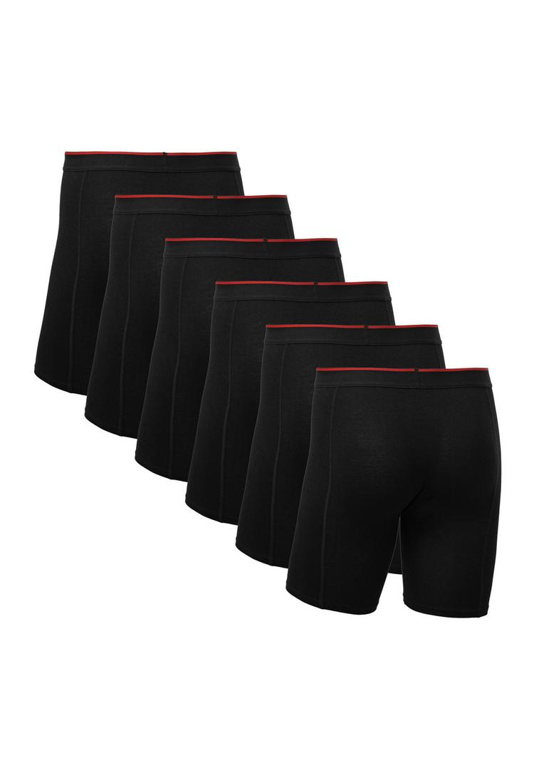 DANISH ENDURANCE DANISH ENDURANCE Bamboo Trunks Extra Long Unterhose Herren - schwarz/rot - 0 | SportScheck