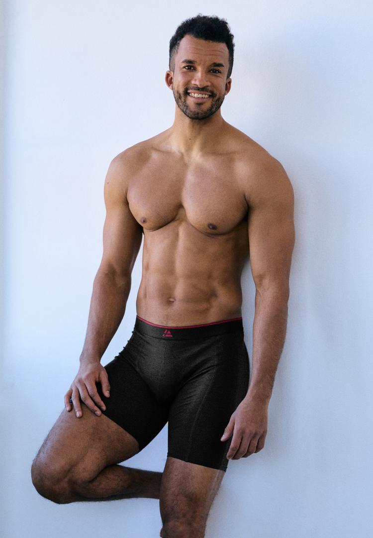 DANISH ENDURANCE DANISH ENDURANCE Bamboo Trunks Extra Long Unterhose Herren - schwarz/rot - 0 | SportScheck