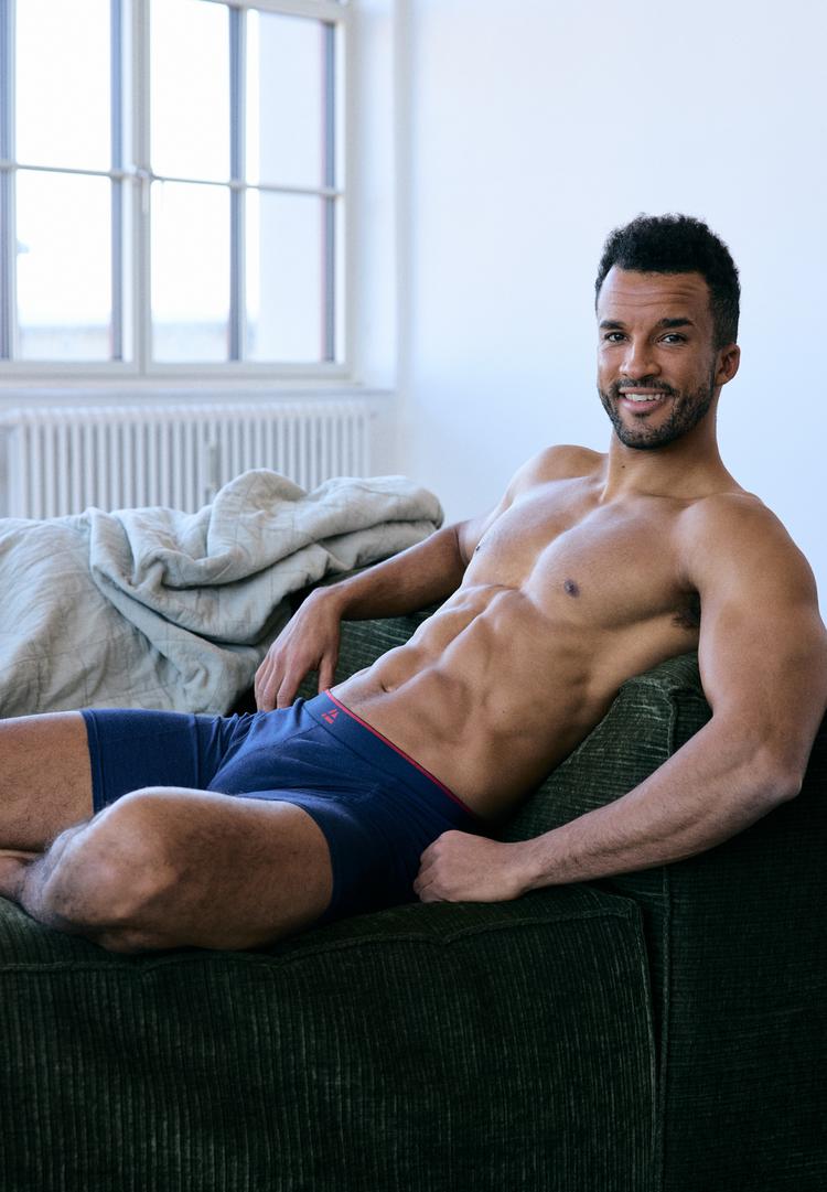 DANISH ENDURANCE DANISH ENDURANCE Bamboo Trunks Extra Long Unterhose Herren - black_red_navy_white - 0 | SportScheck