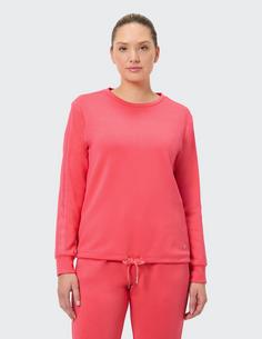 Rückansicht von JOY sportswear JULIKA Sweatshirt Damen hibiscus red