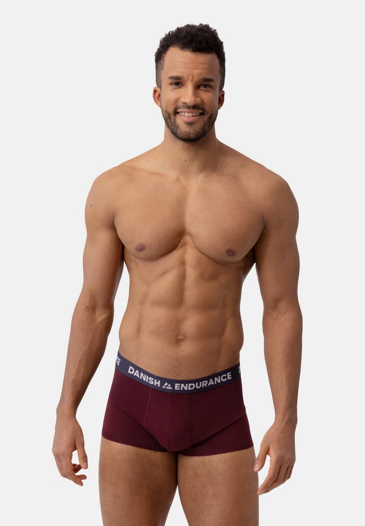 DANISH ENDURANCE DANISH ENDURANCE Short Trunks Unterhose Herren - black/navy/orange/bordeaux - 0 | SportScheck