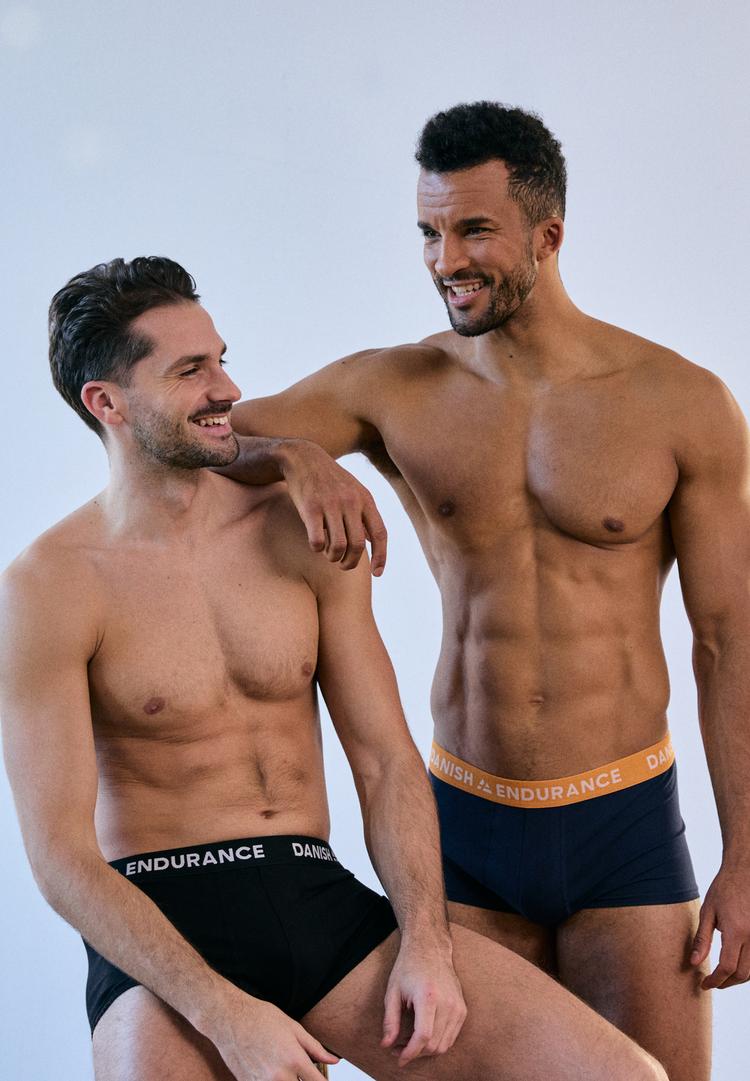 DANISH ENDURANCE DANISH ENDURANCE Short Trunks Unterhose Herren - black/navy/orange/bordeaux - 1 | SportScheck