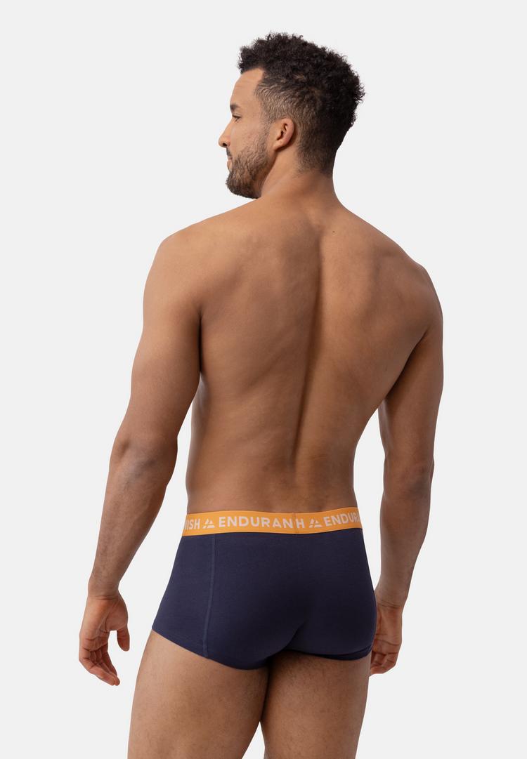 DANISH ENDURANCE DANISH ENDURANCE Short Trunks Unterhose Herren - navy/orange/bordeaux - 1 | SportScheck