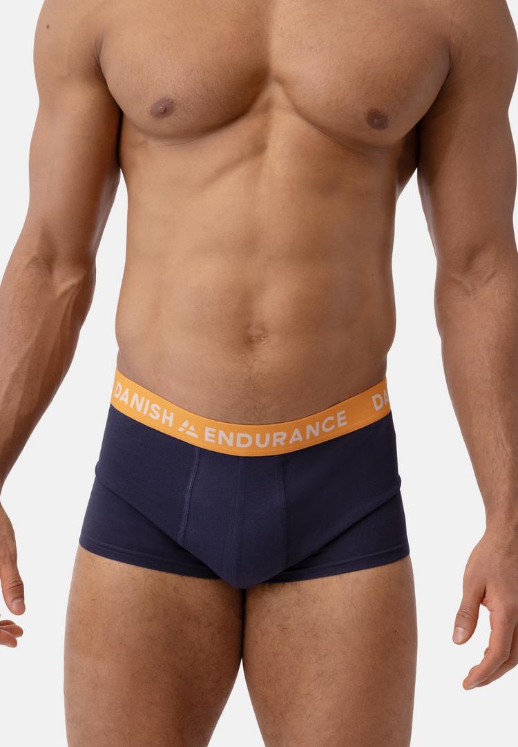 DANISH ENDURANCE DANISH ENDURANCE Short Trunks Unterhose Herren - navy/orange/bordeaux - 0 | SportScheck