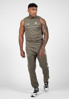 Rückansicht von Gorilla Wear Trainingshose Herren Army Green