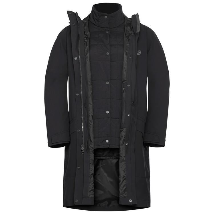 Jack Wolfskin Jack Wolfskin WINTERDUNE 3IN1 COAT W Funktionsmantel Damen - black - 0 | SportScheck