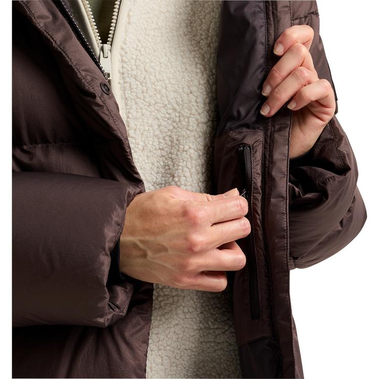 Jack Wolfskin Jack Wolfskin ICY HILL COAT W RDS Daunenmantel Damen - peat - 0 | SportScheck