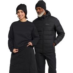 Rückansicht von Jack Wolfskin FUZZY BEANIE Stirnband black